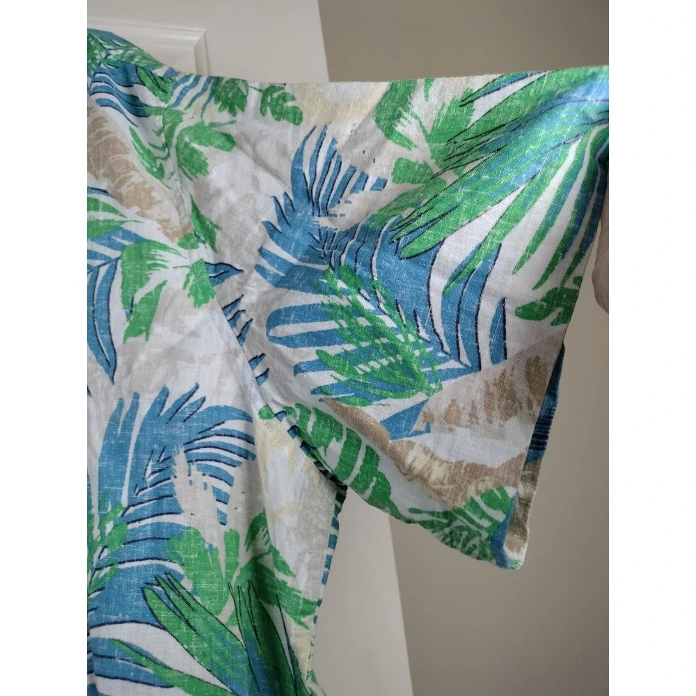 NWT Southern Tide Paradise Palms Linen Blend Sport Shirt XXL Tropical Vacation - Picture 10 of 14